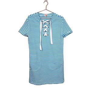 TUCKERNUCK x‎ PERSIFOR Anna Stripe Dress in Turchese Size Small
